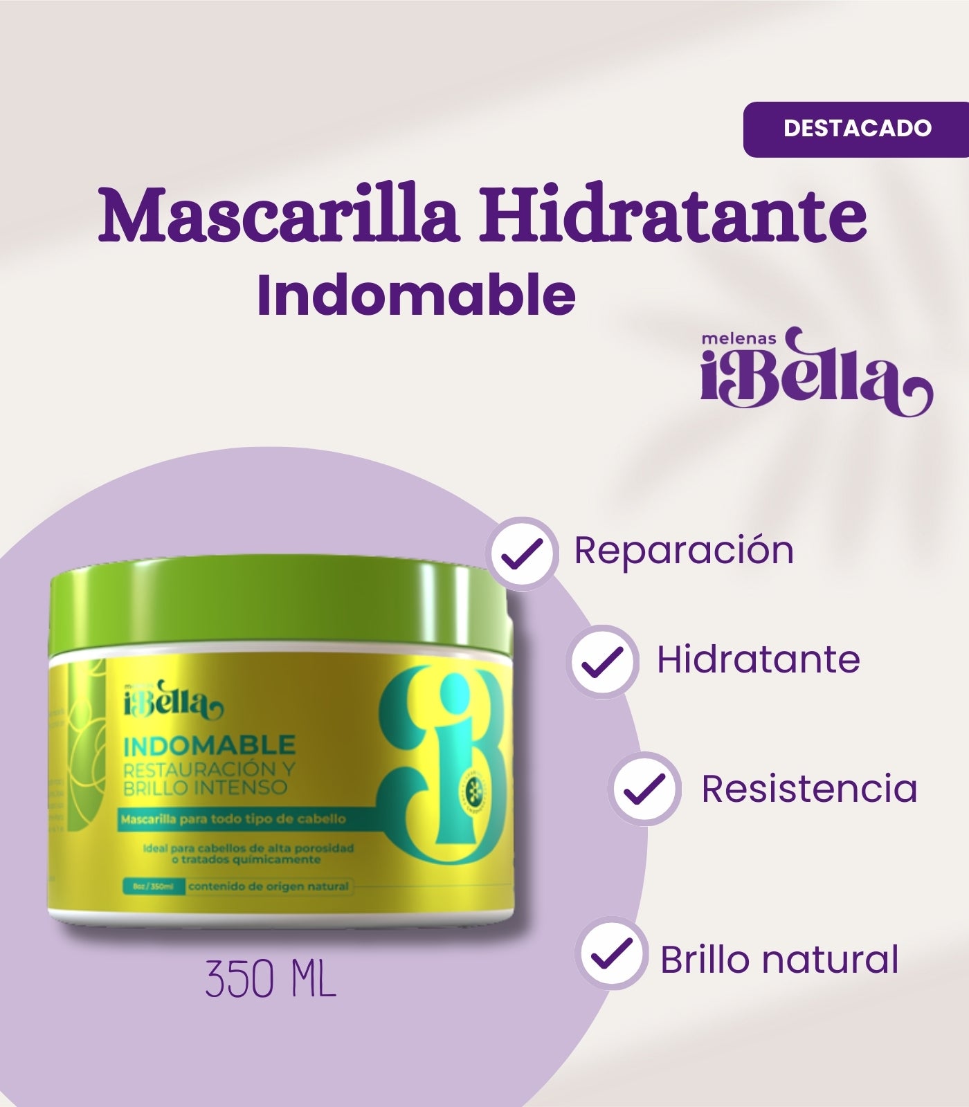 Indomable Mascarilla Hidratante