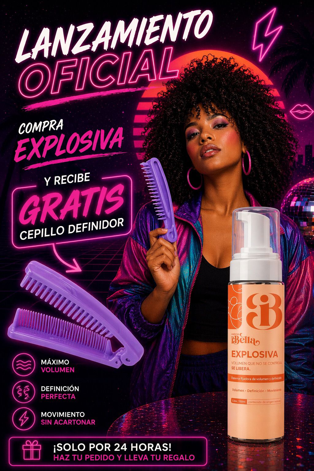 Explosiva Espuma Capilar 150 ml - Melenasibella