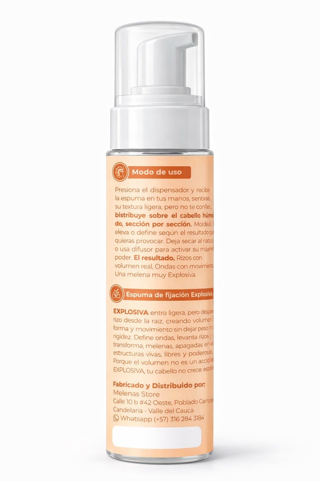 Explosiva Espuma Capilar 150 ml - Melenasibella
