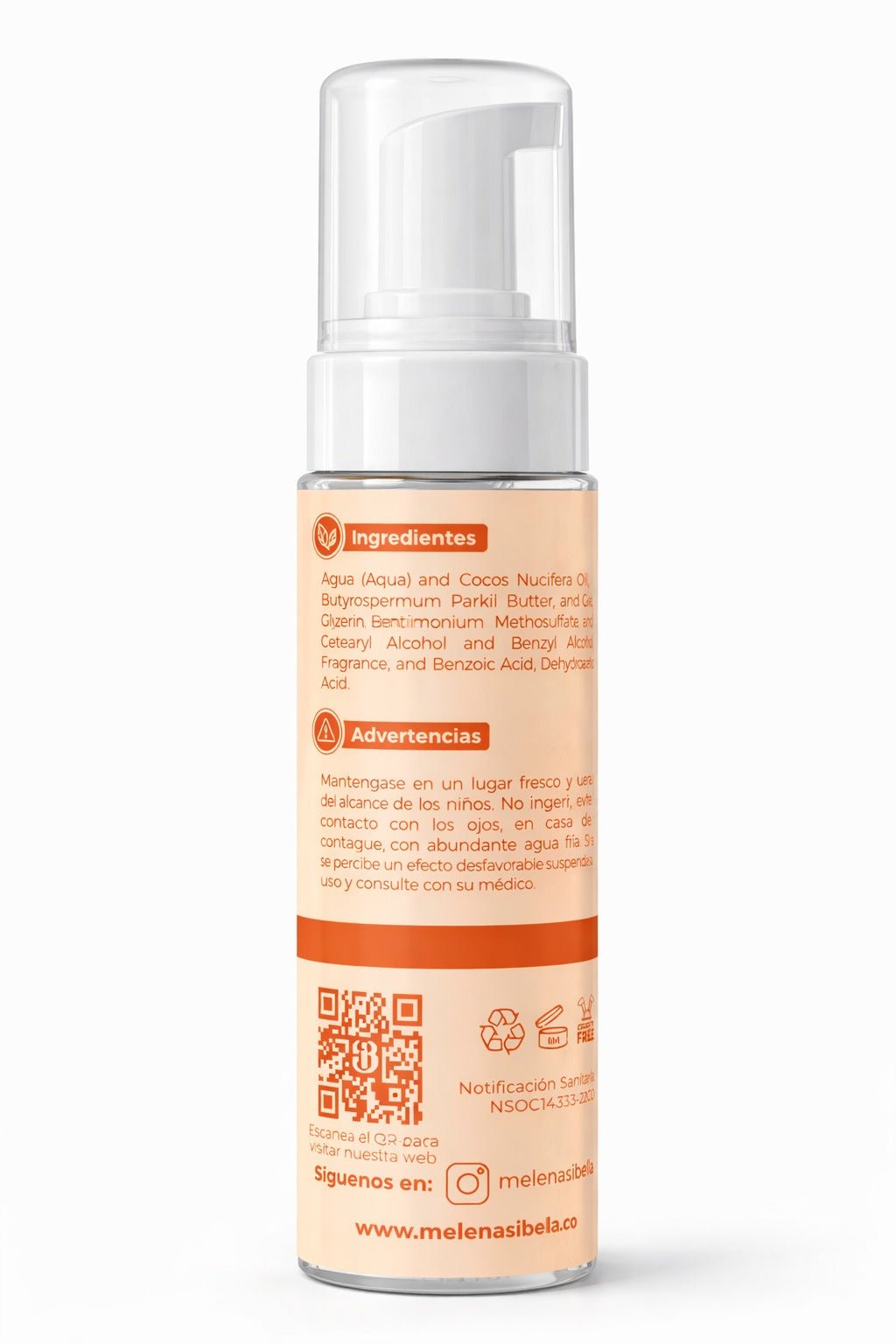 Explosiva Espuma Capilar 150 ml - Melenasibella