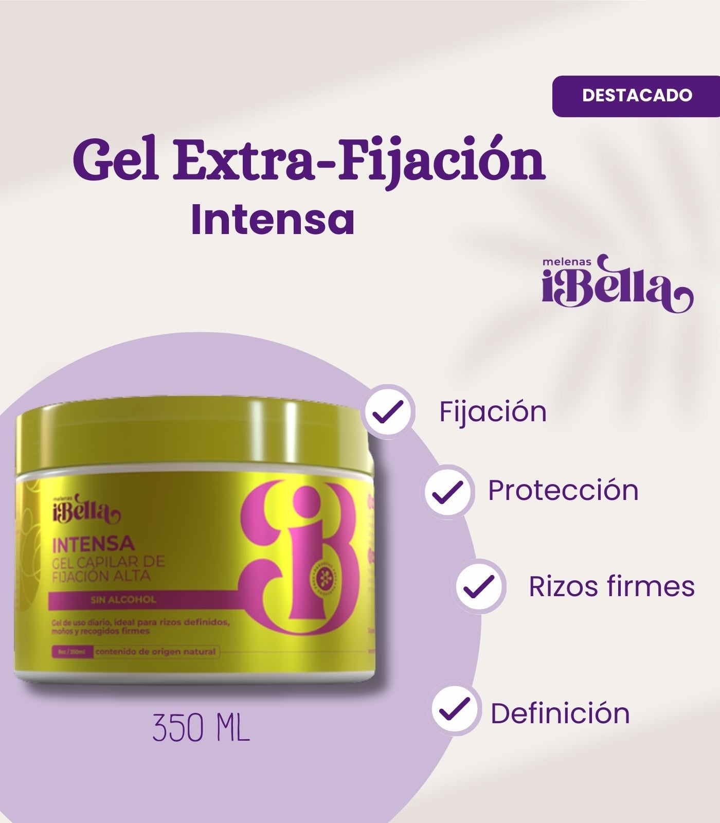 Gel Intensa Extra Fijación - Melenasibella