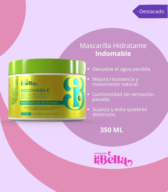 Indomable Mascarilla Hidratante - Melenasibella